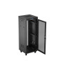 Szafa instalacyjna rack stojąca 19 cali 32U 600x600 drzwi perforowane LCD czarna (Flat pack)-15936768