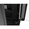 Szafa instalacyjna rack stojąca 19 cali 32U 600x1000 drzwi przeszklone LCD czarna (Flat pack)-15936812