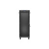 Szafa instalacyjna rack stojąca 19 cali 32U 600x1000 drzwi przeszklone LCD czarna (Flat pack)-15936814
