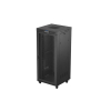 Szafa instalacyjna rack stojąca 19 cali 37U 800x800 drzwi perforowane LCD czarna (Flat pack)