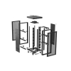 Szafa instalacyjna rack stojąca 19 cali 37U 800x800 drzwi perforowane LCD czarna (Flat pack)-15936839