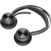 POLY Zestaw słuchawkowy Voyager Focus 2 USB-C-C + przejściówka USB-C/A Adapter + podstawka ładująca-15956230