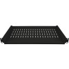 Półka stała 19" 1U głęb. 250mm 2 punkty mocowania Czarna-7865847