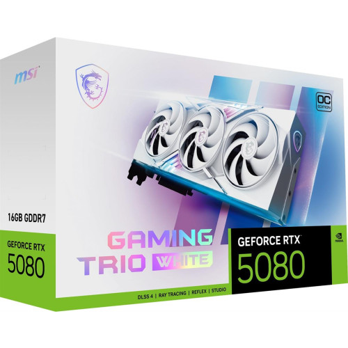 Karta graficzna MSI GeForce RTX 5080 16GB GAMING TRIO OC WHITE GDDR7-15921891