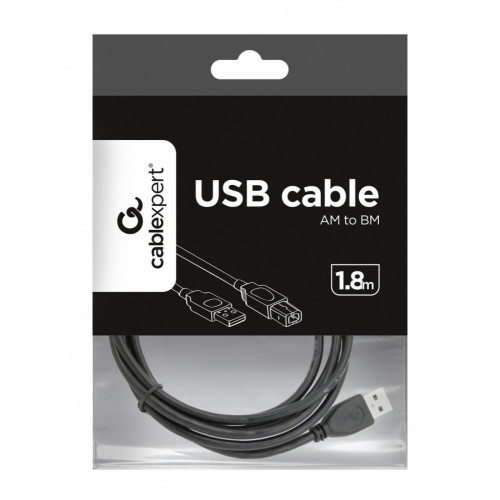 Kabel USB 2.0 typu AB AM-BM 1.8m czarny-15923640