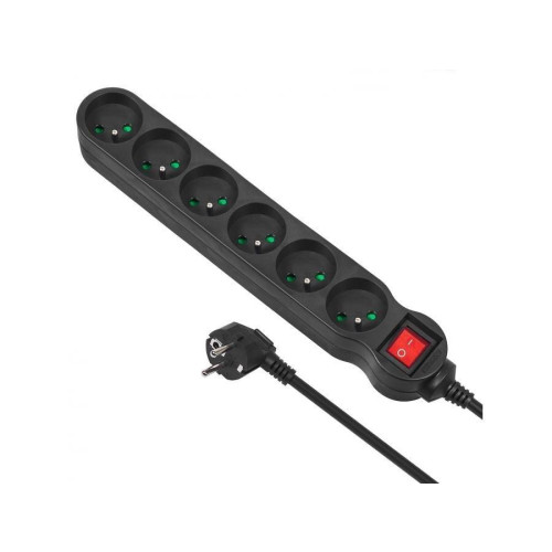 Listwa zasilająca 6g 5m MCE188 2300W czarna-703494