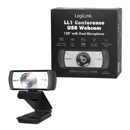 Kamera konferencyja, HD, USB, szeroki kąt 120, 2x mikrofon-15924097