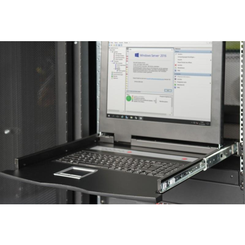 Konsola 17 cali LCD z touchpad KVM 16 portów 1U klawiatura US-15924155