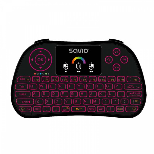 Klawiatura podświetlana mini bezprzewodowa RGB TV Box, Smart TV, konsole, PC, KW-03-15924506