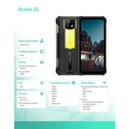 Smartfon Armor 24 4G 12/256GB IP69K czarny-15925150