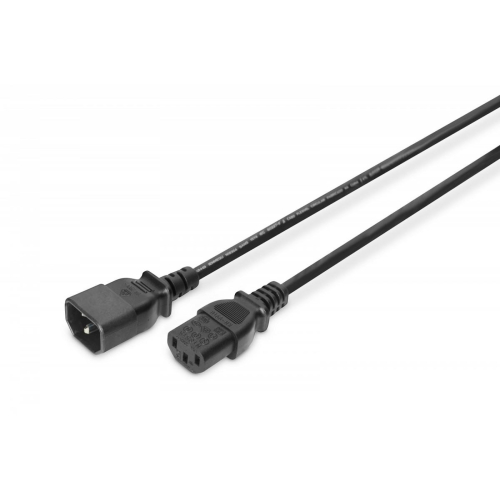 Kabel przedłużający zasilający Typ IEC C14/IEC C13 M/Ż czarny 5m-15925989
