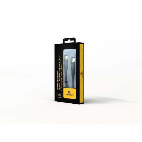 Kabel USB C(M) do USB C(M) 1.5M czarny-15927528