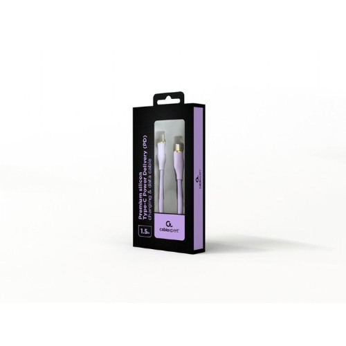 Kabel USB C(M) do USB C(M) 1.5M fioletowy-15927532