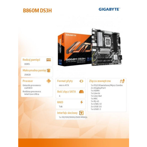 Płyta główna B860M DS3H-15927721