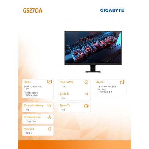 Monitor 27 cali GS27QA gaming-15929300