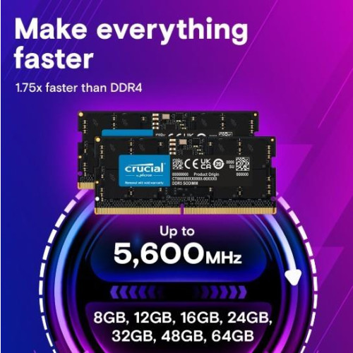 Pamięć DDR5 SODIMM 24GB/5600 (2*12GB) CL46 (24Gbit)-15930472