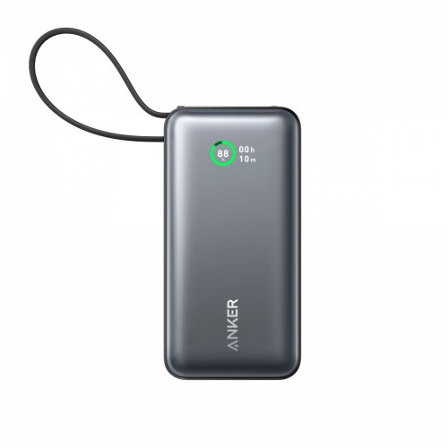 Powerbank 545 NANO 30W 10000mAh z wbudowanym kablem USB-C, czarny