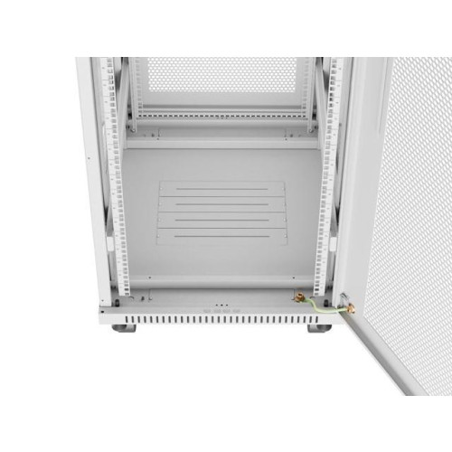 Szafa instalacyjna rack stojąca 19 cali 27U 600x800 drzwi perforowane LCD szara (Flat pack)-15933690