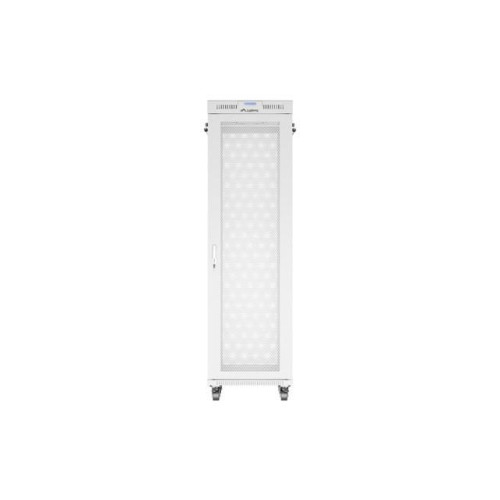 Szafa instalacyjna rack stojąca 19 cali 42U 600x800 drzwi perforowane LCD szara (Flat pack)-15933716