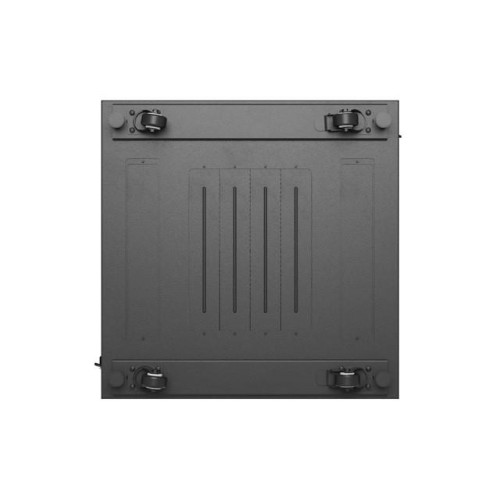 Szafa instalacyjna rack stojąca 19 cali 15U 600x600 drzwi perforowane czarna (Flat pack)-15936759