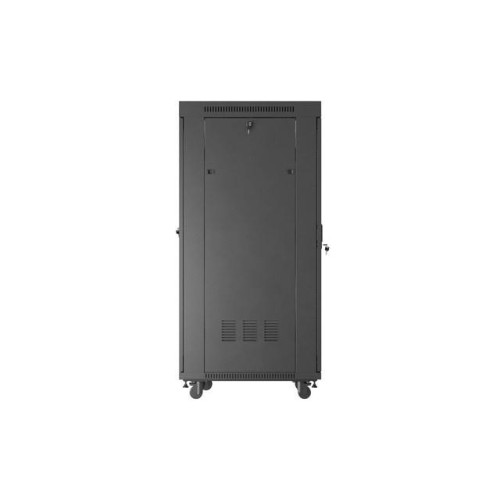 Szafa instalacyjna rack stojąca 19 cali 32U 600x800 drzwi perforowane LCD czarna (Flat pack)-15936780