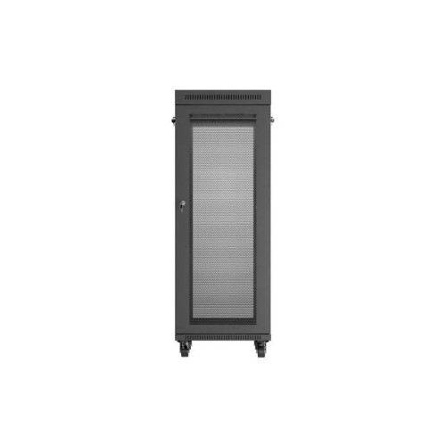 Szafa instalacyjna rack stojąca 19 cali 32U 600x800 drzwi perforowane LCD czarna (Flat pack)-15936782