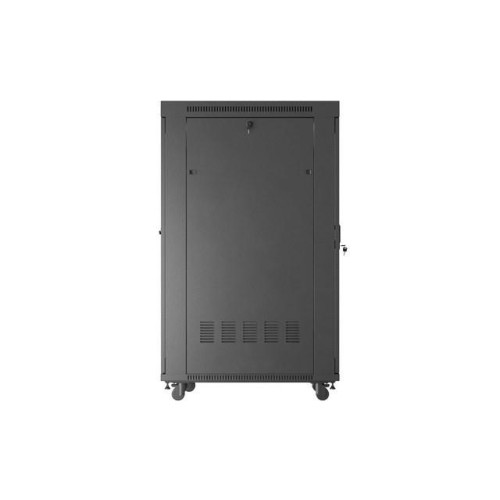 Szafa instalacyjna rack stojąca 19 cali 32U 600x1000 drzwi przeszklone LCD czarna (Flat pack)-15936805