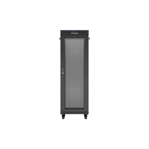 Szafa instalacyjna rack stojąca 19 cali 37U 600x600 drzwi perforowane LCD czarna (Flat pack)-15936816