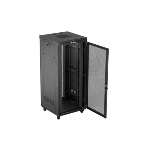 Szafa instalacyjna rack stojąca 19 cali 37U 800x800 drzwi perforowane LCD czarna (Flat pack)-15936832