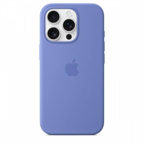 Etui silikonowe z MagSafe do iPhonea 16 Pro - błękitny hiacynt