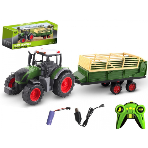 Traktor z przyczepą R/C ładowanie USB