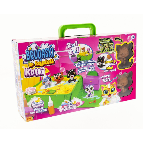 Figurki Brudaski w kąpieli Kotki Zestaw Jacuzzi