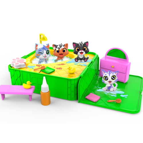Figurki Brudaski w kąpieli Kotki Zestaw Jacuzzi-15937721