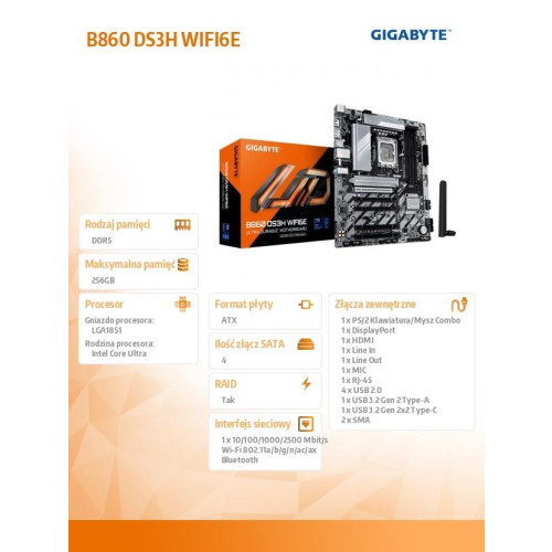 Płyta główna B860 DS3H WIFI6E-15983749