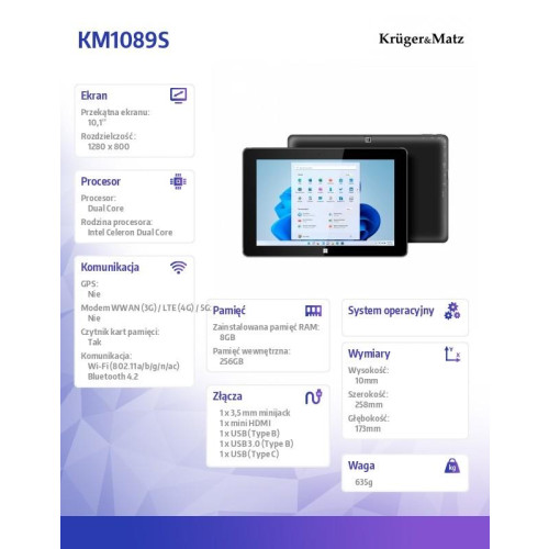Tablet 2in1 Kruger & Matz EAGLE 1089S-15983860