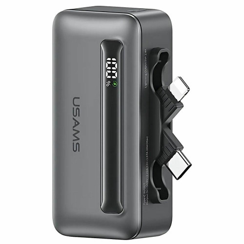 Powerbank 4500mAh 20W USB-C/Lightning Fast Charge szary