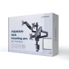 GEMBIRD BIURKOWE REGULOWANE RAMIĘ/UCHWYT NA 3 MONITORY 17-27, VESA 100X100MM, DO 7 KG-16052788