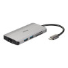 D-Link DUB-M810 stacja dokująca Przewodowa USB 3.2 Gen 1 (3.1 Gen 1) Type-C Aluminium