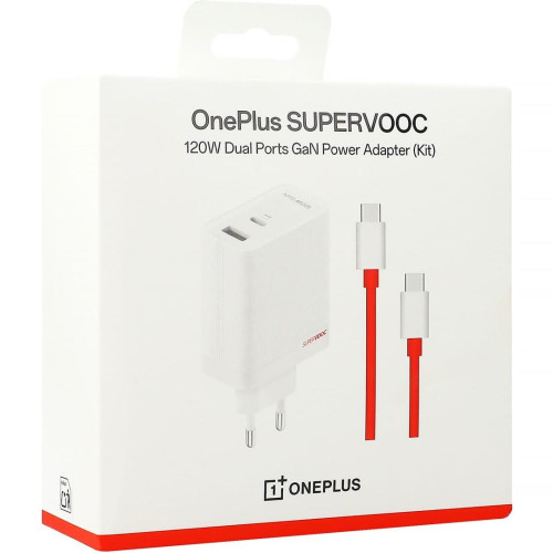 OnePlus Charger SUPERVOOC 120W 2 Ports with Cable White-16049954
