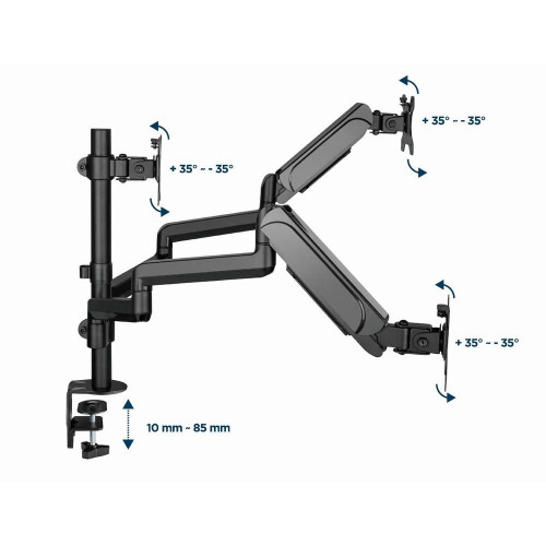 GEMBIRD BIURKOWE REGULOWANE RAMIĘ/UCHWYT NA 3 MONITORY 17-27, VESA 100X100MM, DO 7 KG-16052795