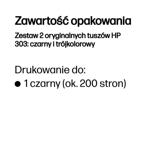 HP Zestaw 2 oryginalnych tuszów 303: czarny i trójkolorowy-16076614