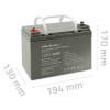 Qoltec Akumulator AGM | 12V | 36Ah | Bezobsługowy | Wydajny | LongLife | do UPS, skutera-16123880