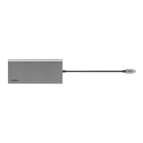 BELKIN HUB USB-C 8W1, 10 GBPS, 2X HDMI 4K SZARY-16109415