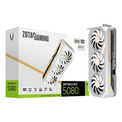 Karta graficzna ZOTAC GAMING GeForce RTX 5080 SOLID OC 16GB White-16122692