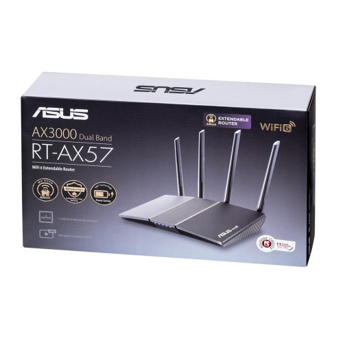 Asus- RT-AX57 router AX3000 Wi-Fi 6-16138607