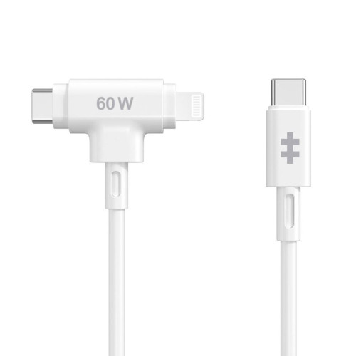 Hyper HyperJuice kabel USB USB 2.0 1,5 m USB C USB C/Lightning Biały