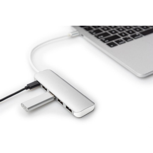 Digitus 4-portowy hub USB Type-C™ (USB 3.0) + PD-16153462
