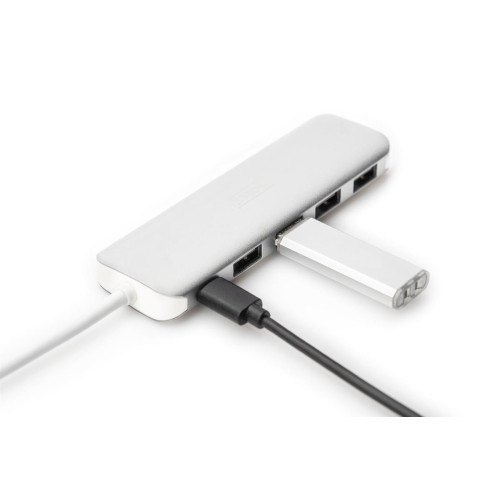 Digitus 4-portowy hub USB Type-C™ (USB 3.0) + PD-16153469