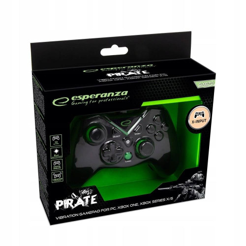 ESPERANZA GAMEPAD PC/XBOX ONE/XBOX SERIES X/S USB PIRATE EGG114K-16181067