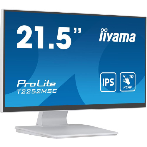 Monitor T2252MSC-W2 21.5 cali biały dotykowy z powłoką antyodciskową-16190456